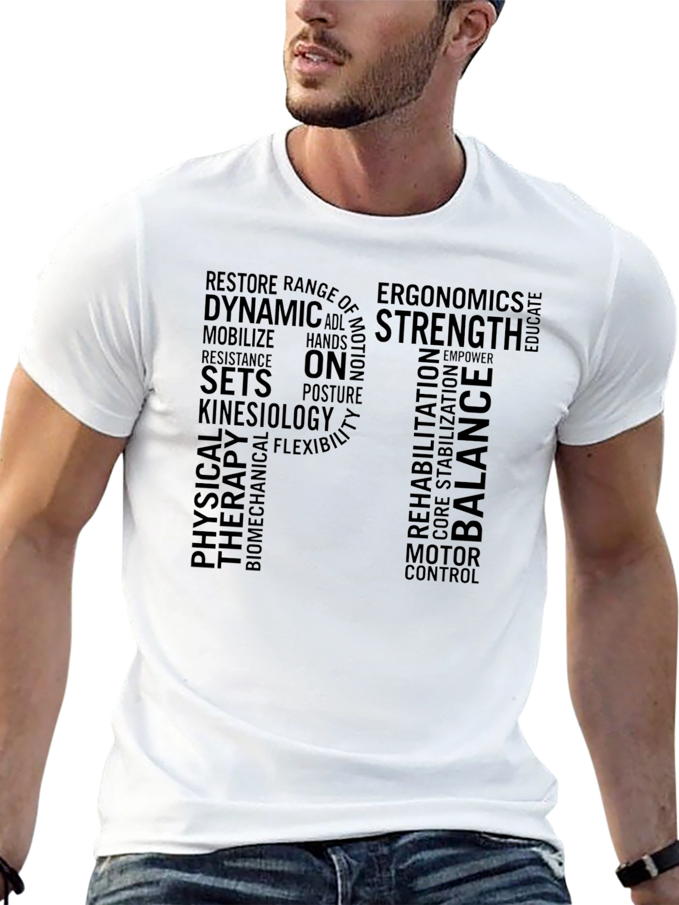 PT Physical Therapy Word Cloud T-Shirt