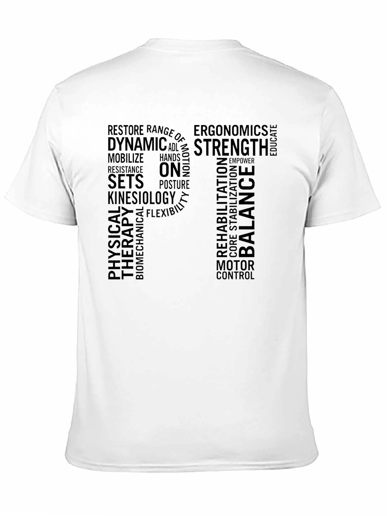 PT Physical Therapy Word Cloud T-Shirt
