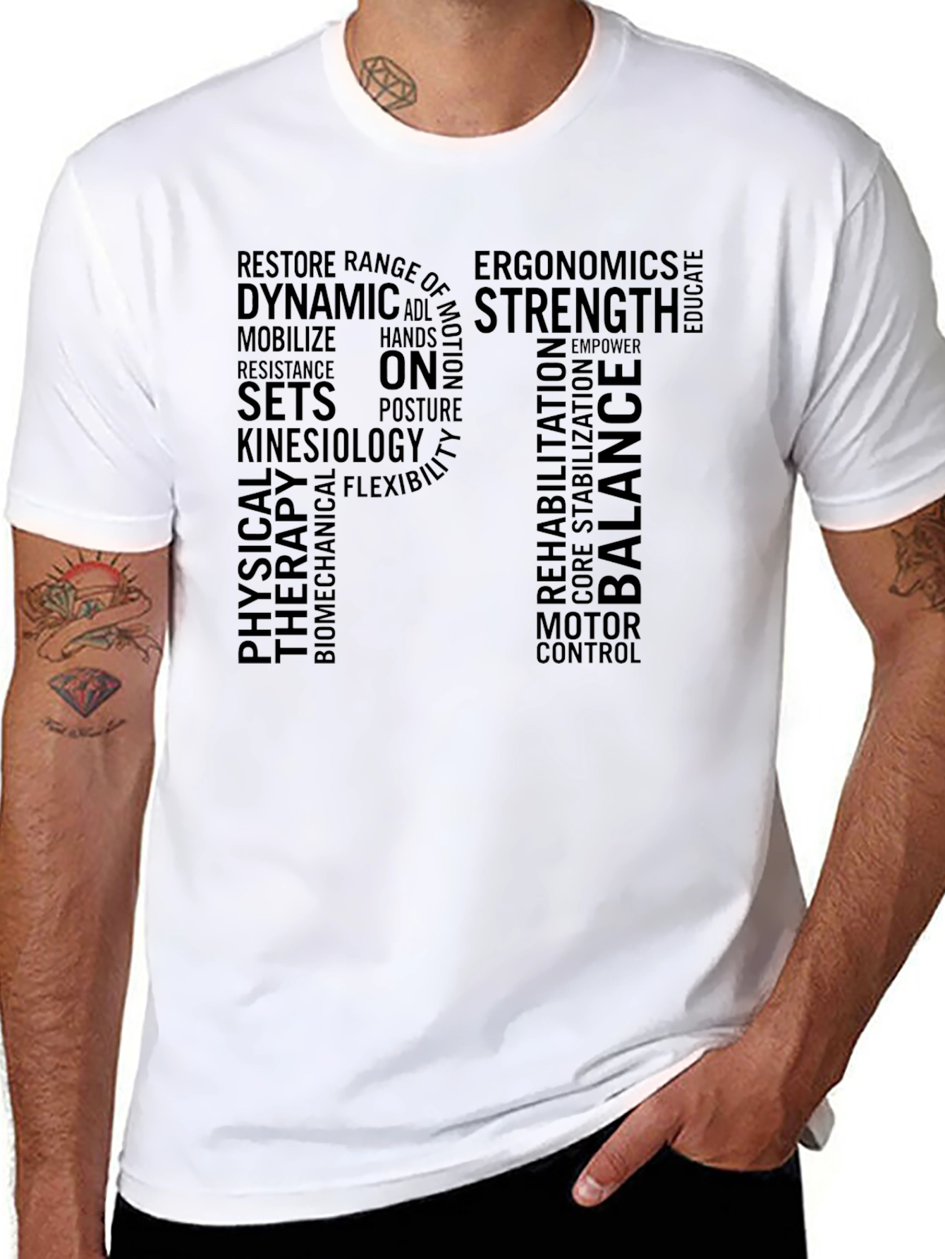 PT Physical Therapy Word Cloud T-Shirt