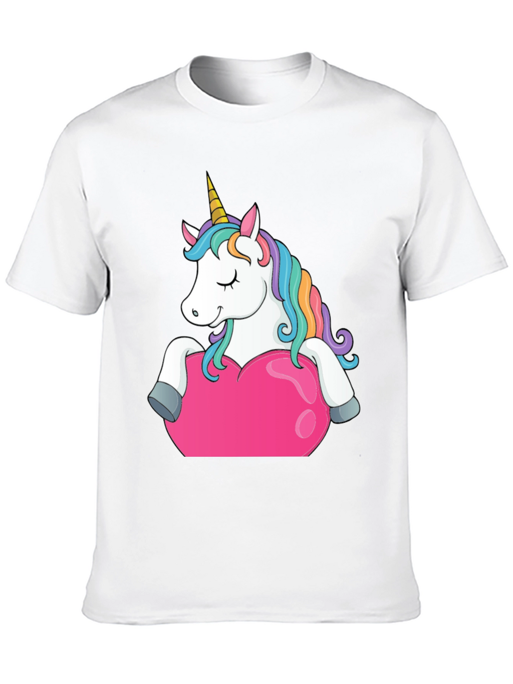 Unicorn Heart Graphic Tee - Black