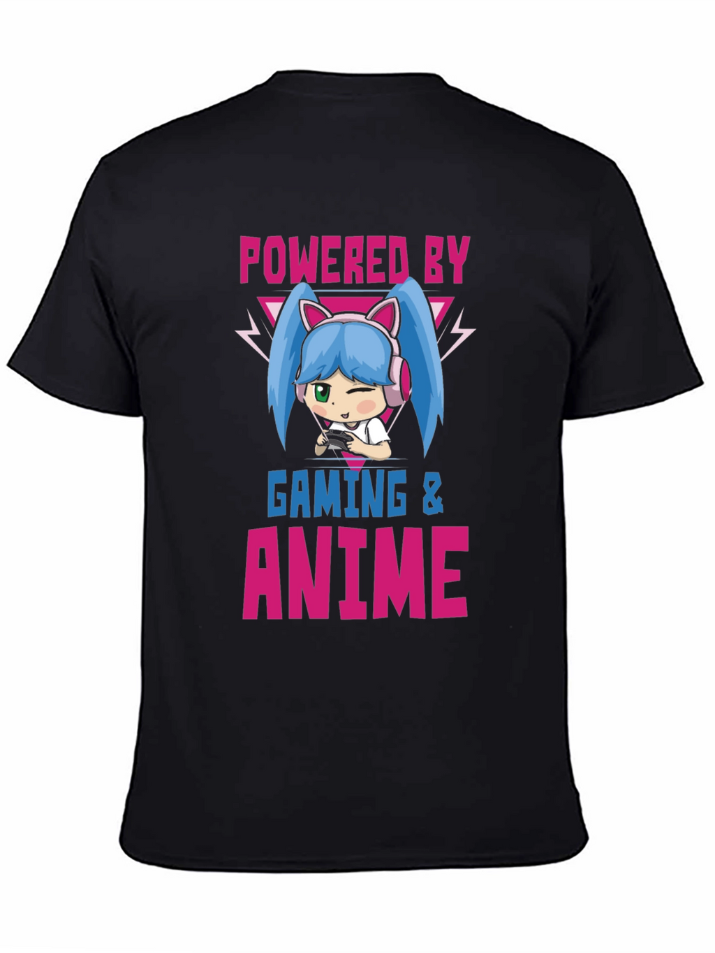 Powered by Gaming & Anime T-Shirt