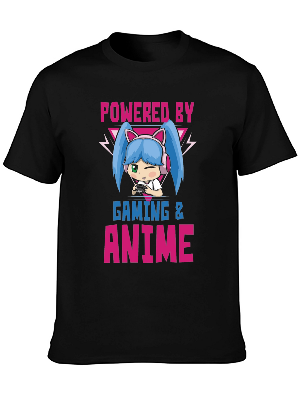 Powered by Gaming & Anime T-Shirt