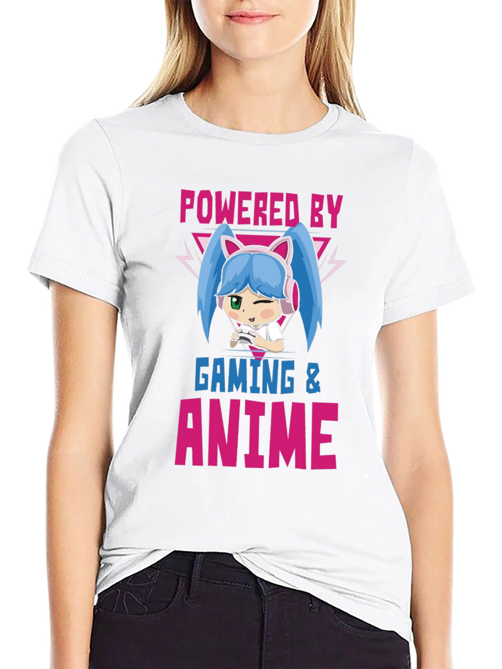 Powered by Gaming & Anime T-Shirt