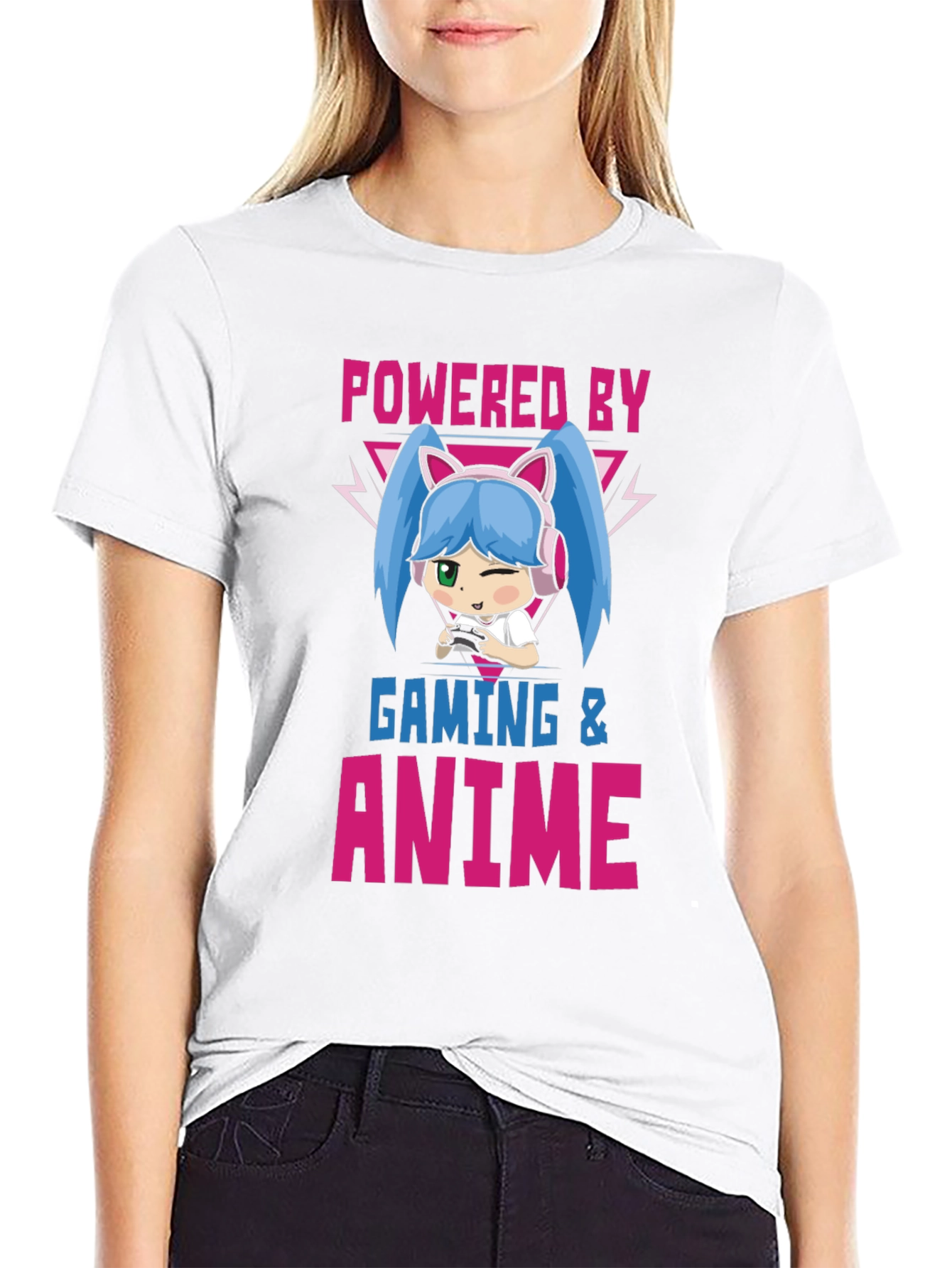 Powered by Gaming & Anime T-Shirt