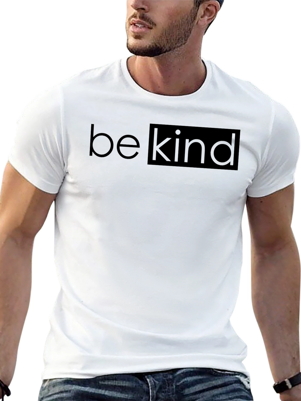 Be Kind Graphic Print Crew Neck T-Shirt