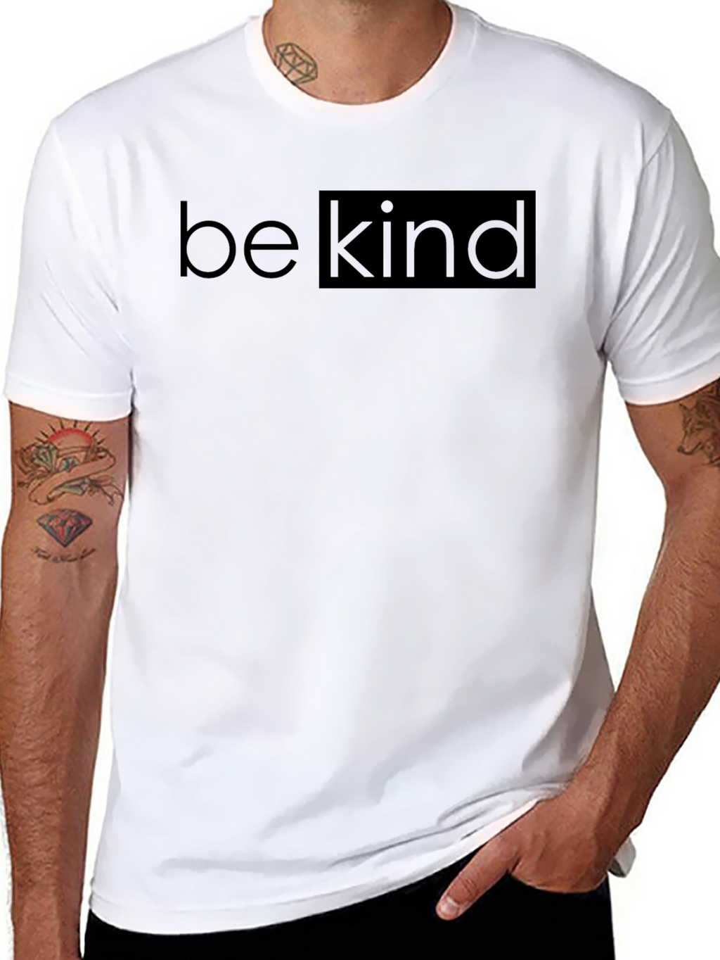 Be Kind Graphic Print Crew Neck T-Shirt