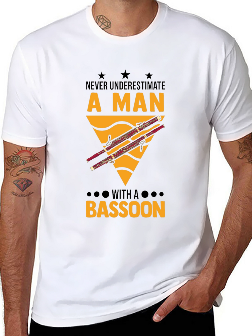 Bassoon Man Graphic Tee