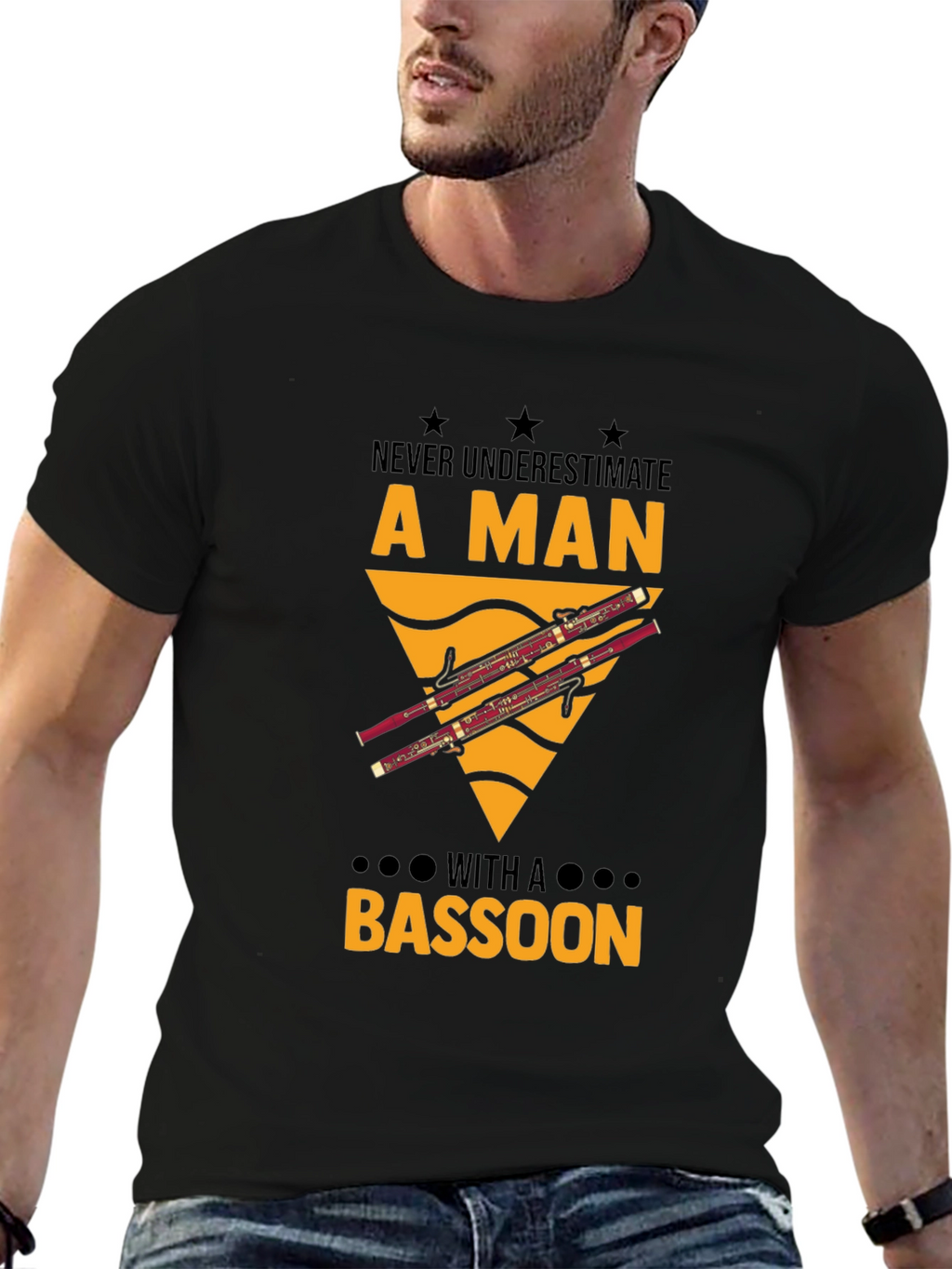 Bassoon Man Graphic Tee