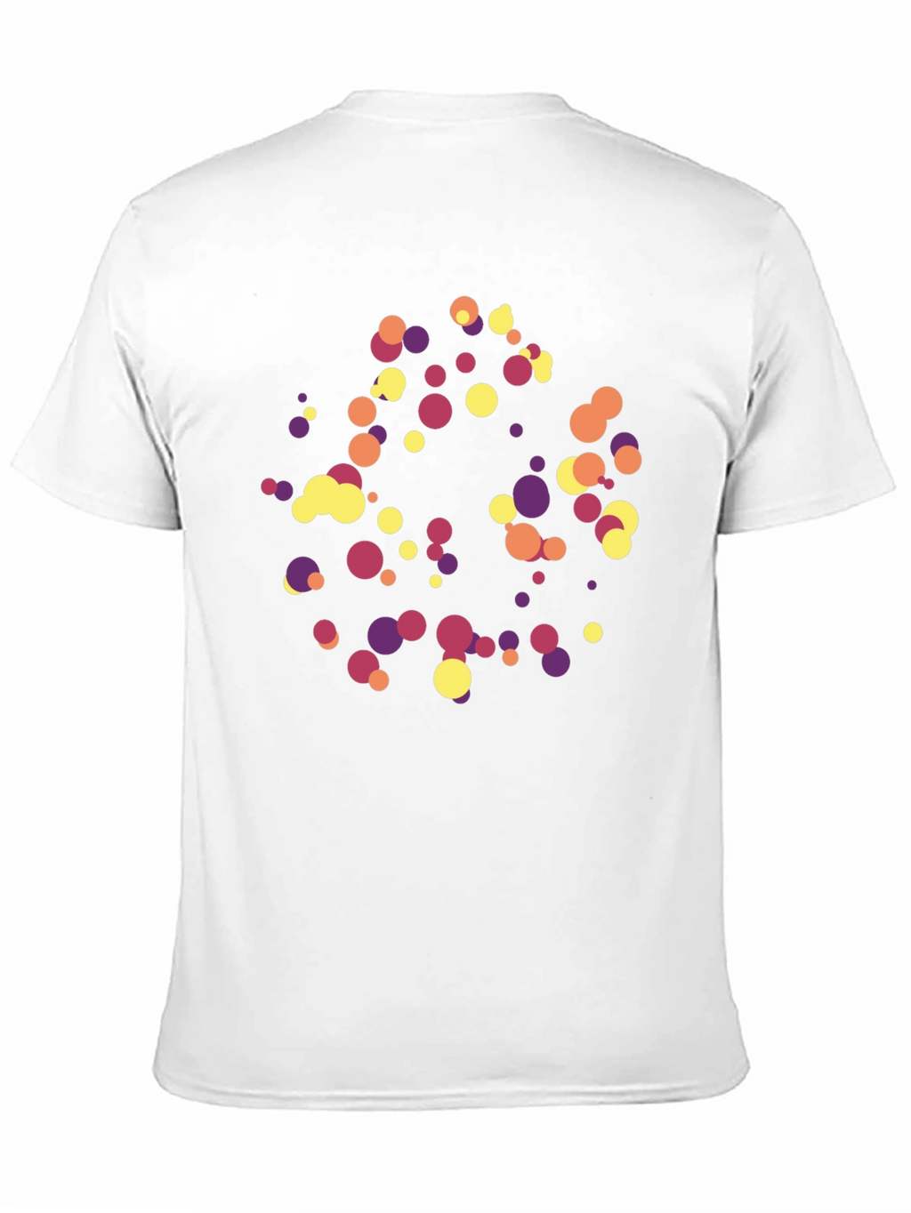 Abstract Polka Dot Graphic Tee - Trendy Black T-Shirt