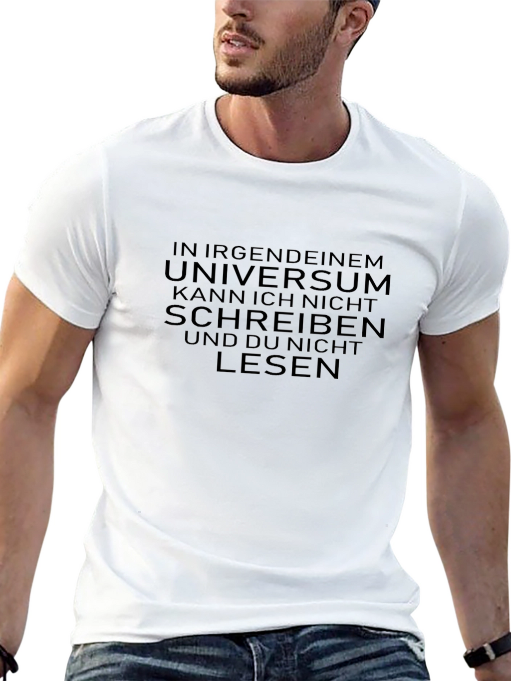 Novelty Graphic Tee - Cant Read/Write