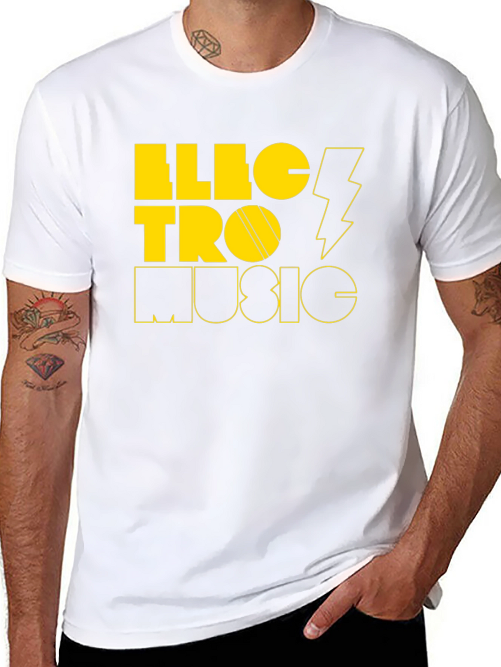 Electro Music Black Graphic Tee