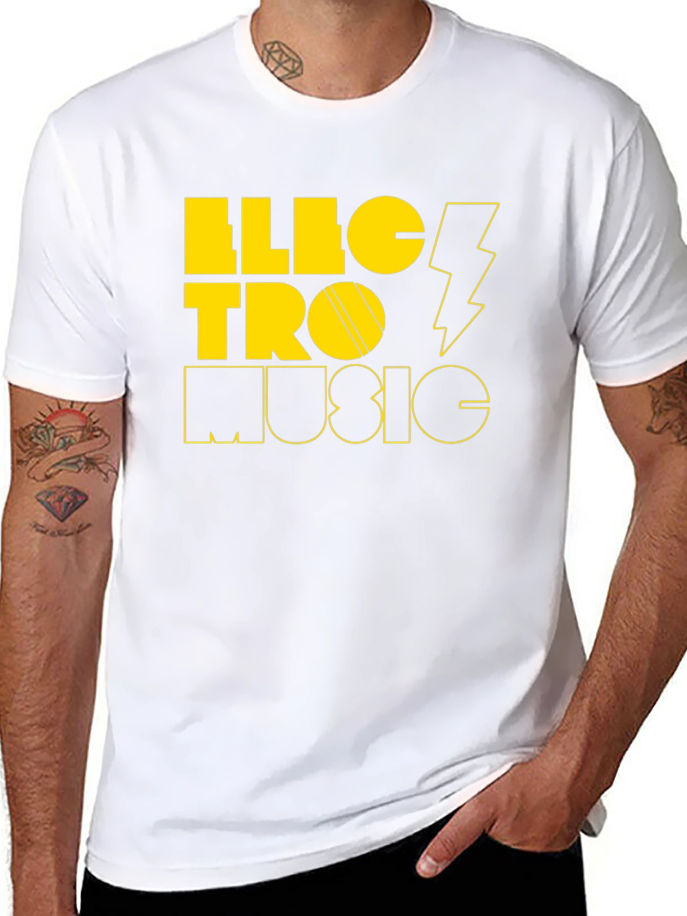 Electro Music Black Graphic Tee