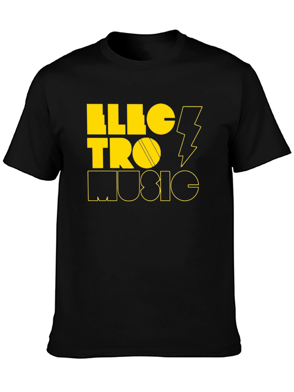 Electro Music Black Graphic Tee