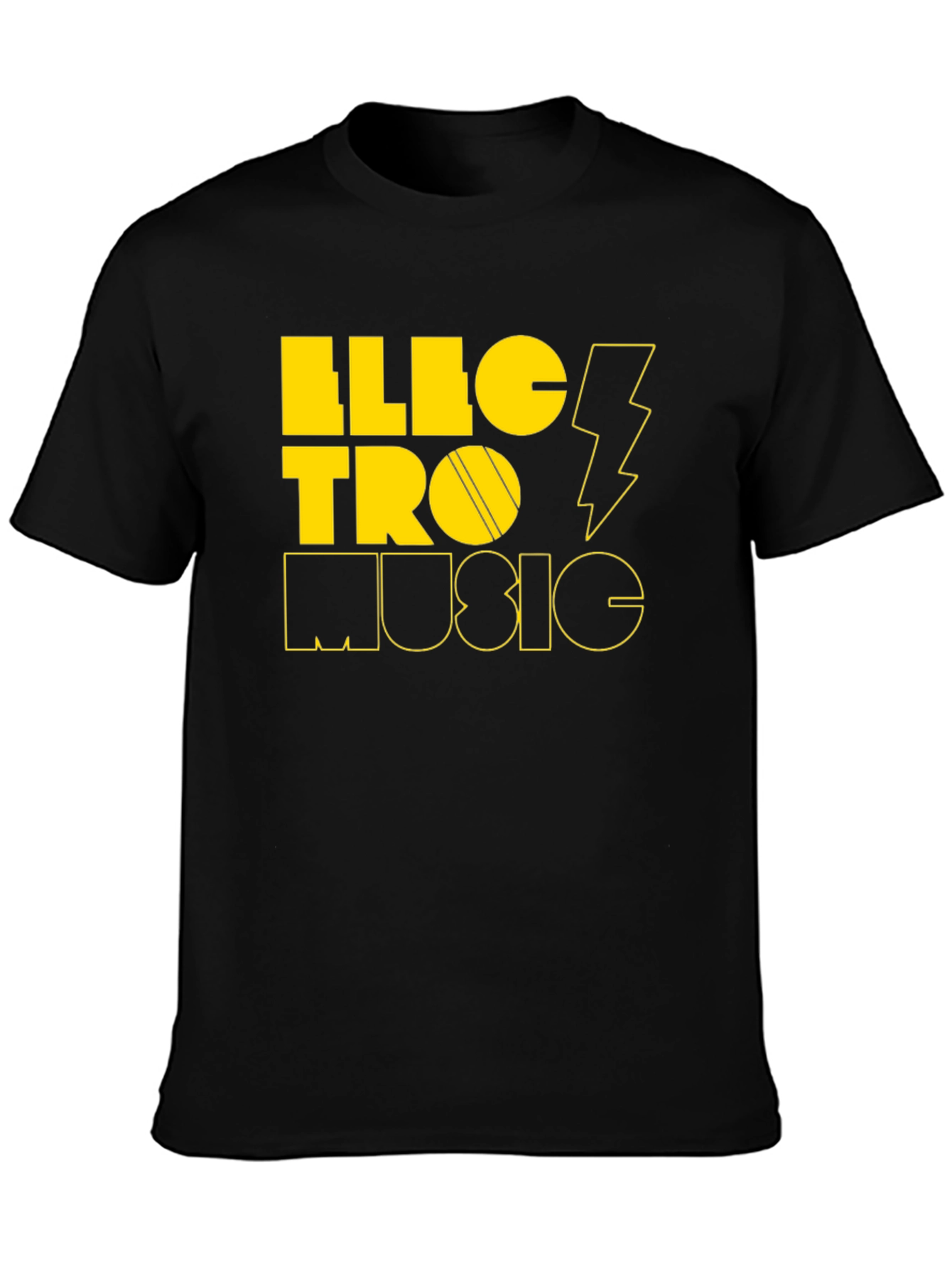 Electro Music Black Graphic Tee