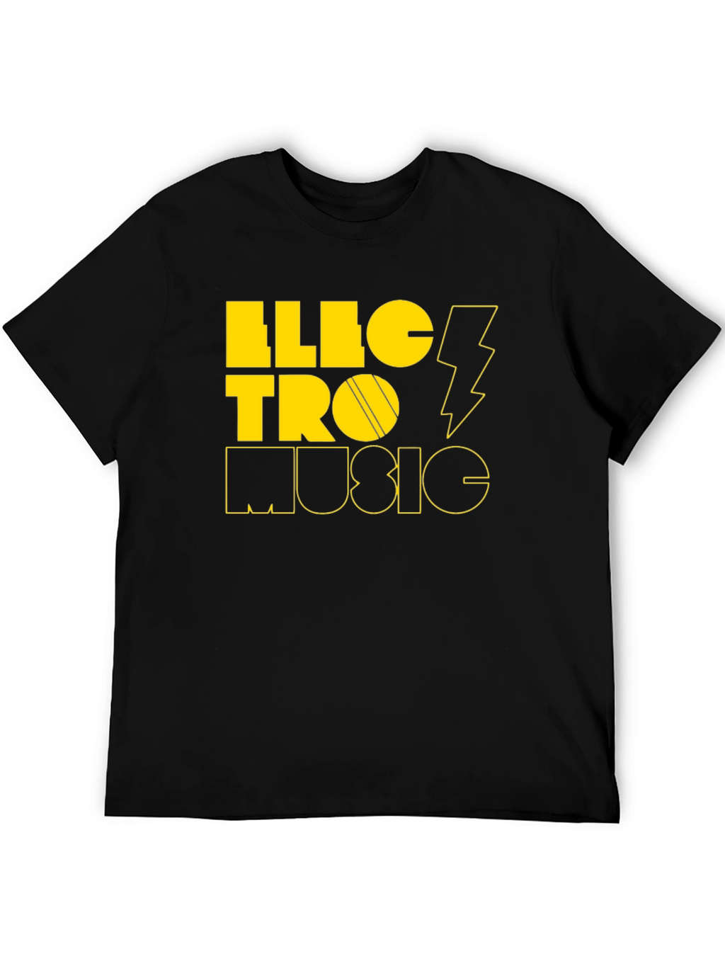 Electro Music Black Graphic Tee