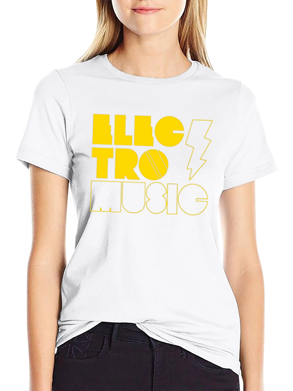 Electro Music Black Graphic Tee