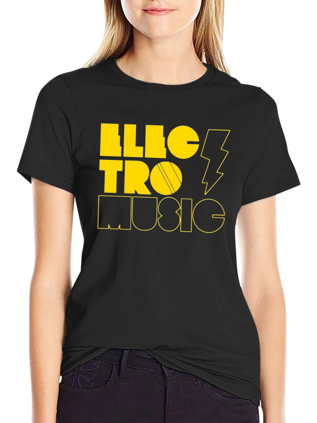 Electro Music Black Graphic Tee