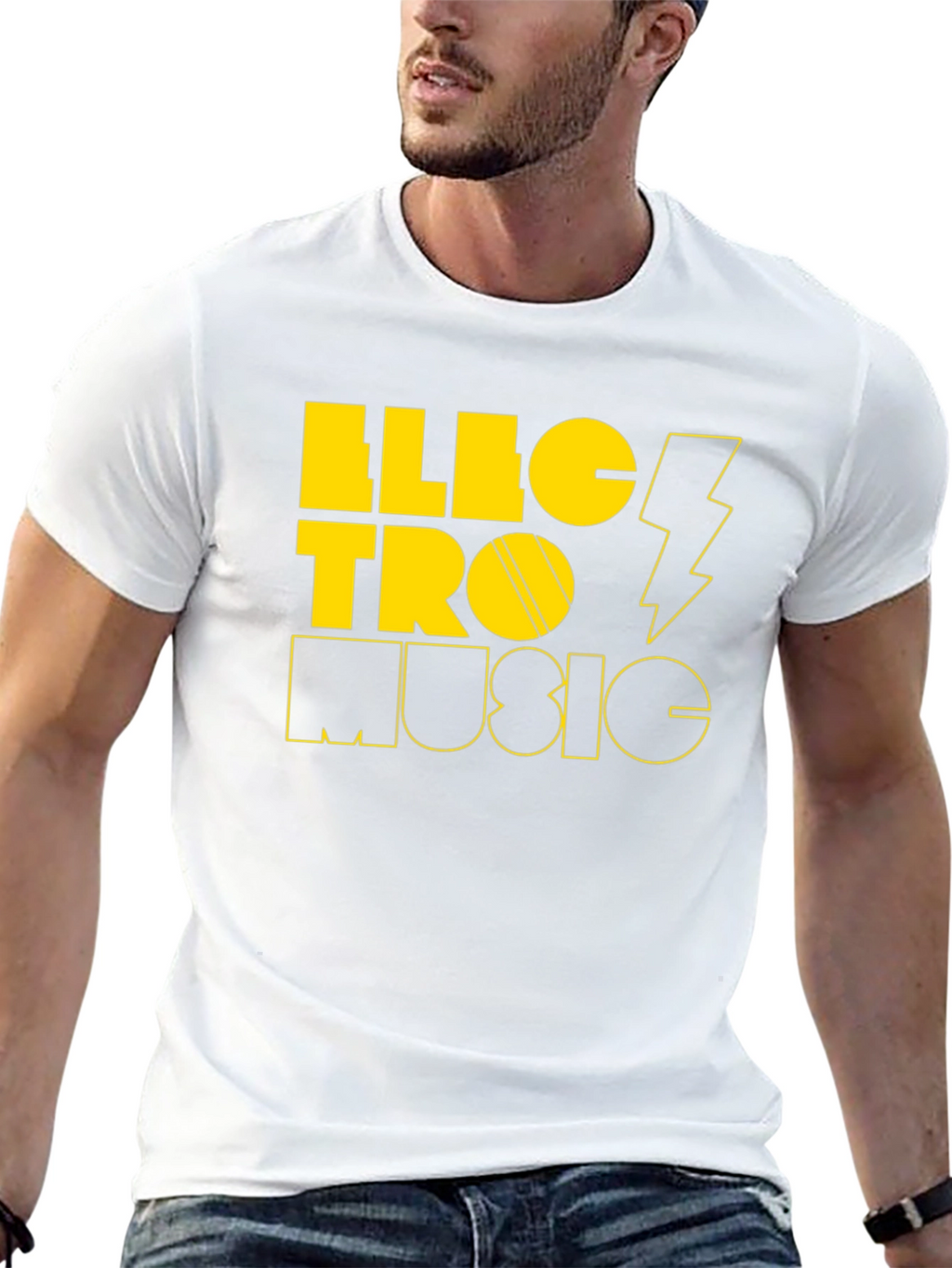 Electro Music Black Graphic Tee