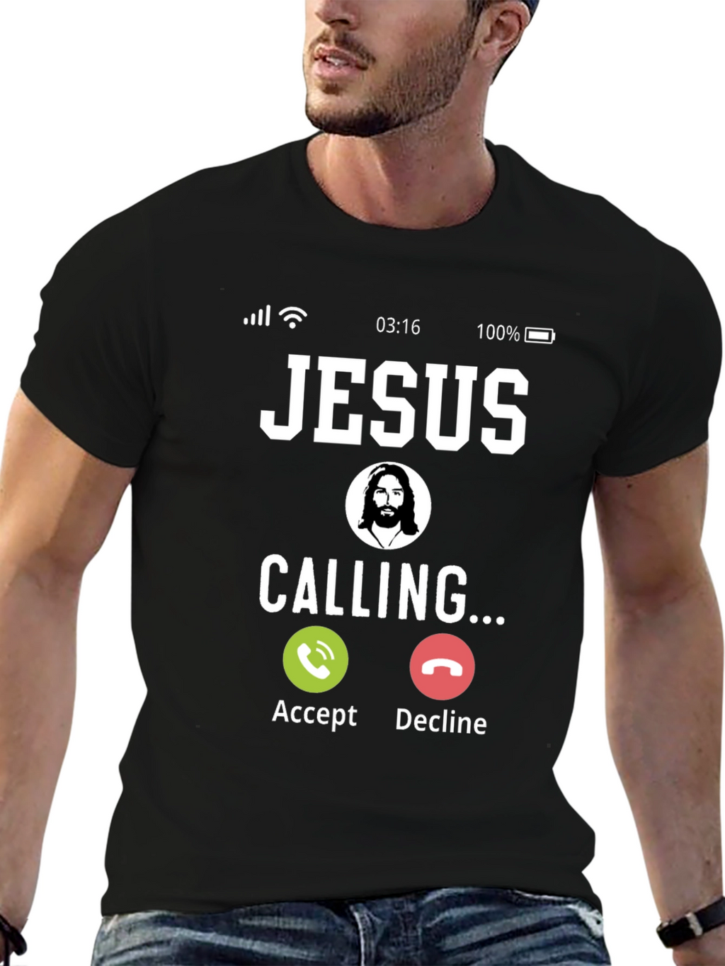 Jesus Calling T-Shirt - Religious Humor Tee