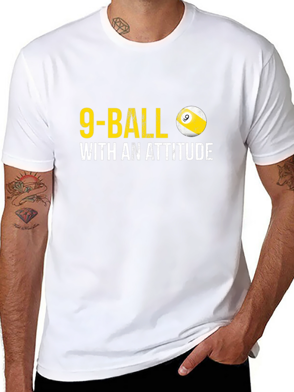 9-Ball With An Attitude Graphic T-Shirt