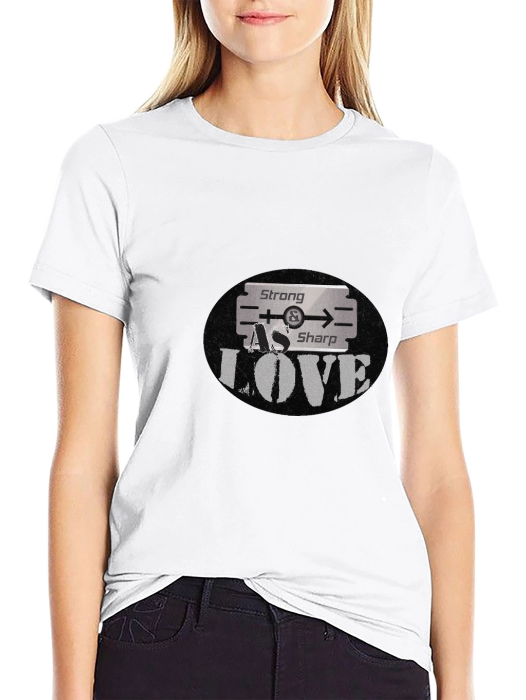Strong As Sharp Love Graphic T-Shirt