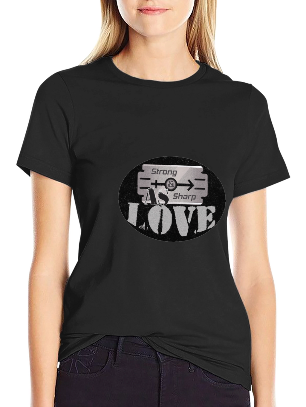 Strong As Sharp Love Graphic T-Shirt