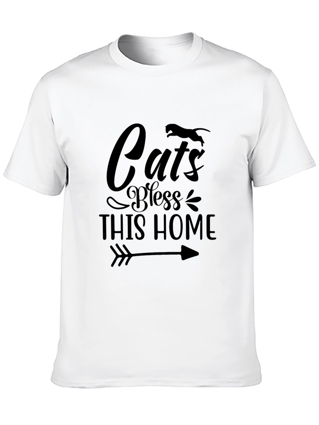 Cats Bless This Home Graphic Tee