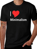 I Heart Minimalism Graphic Tee - Black