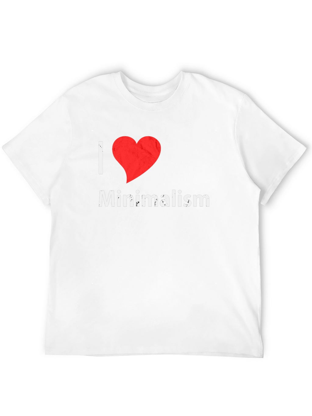I Heart Minimalism Graphic Tee - Black