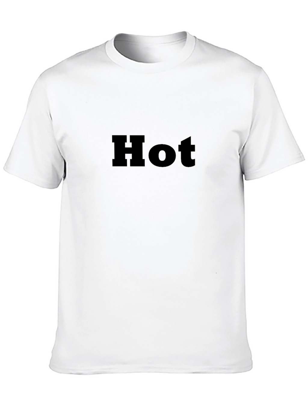 Mens Black Hot Graphic Tee - Stylish Casual Wear