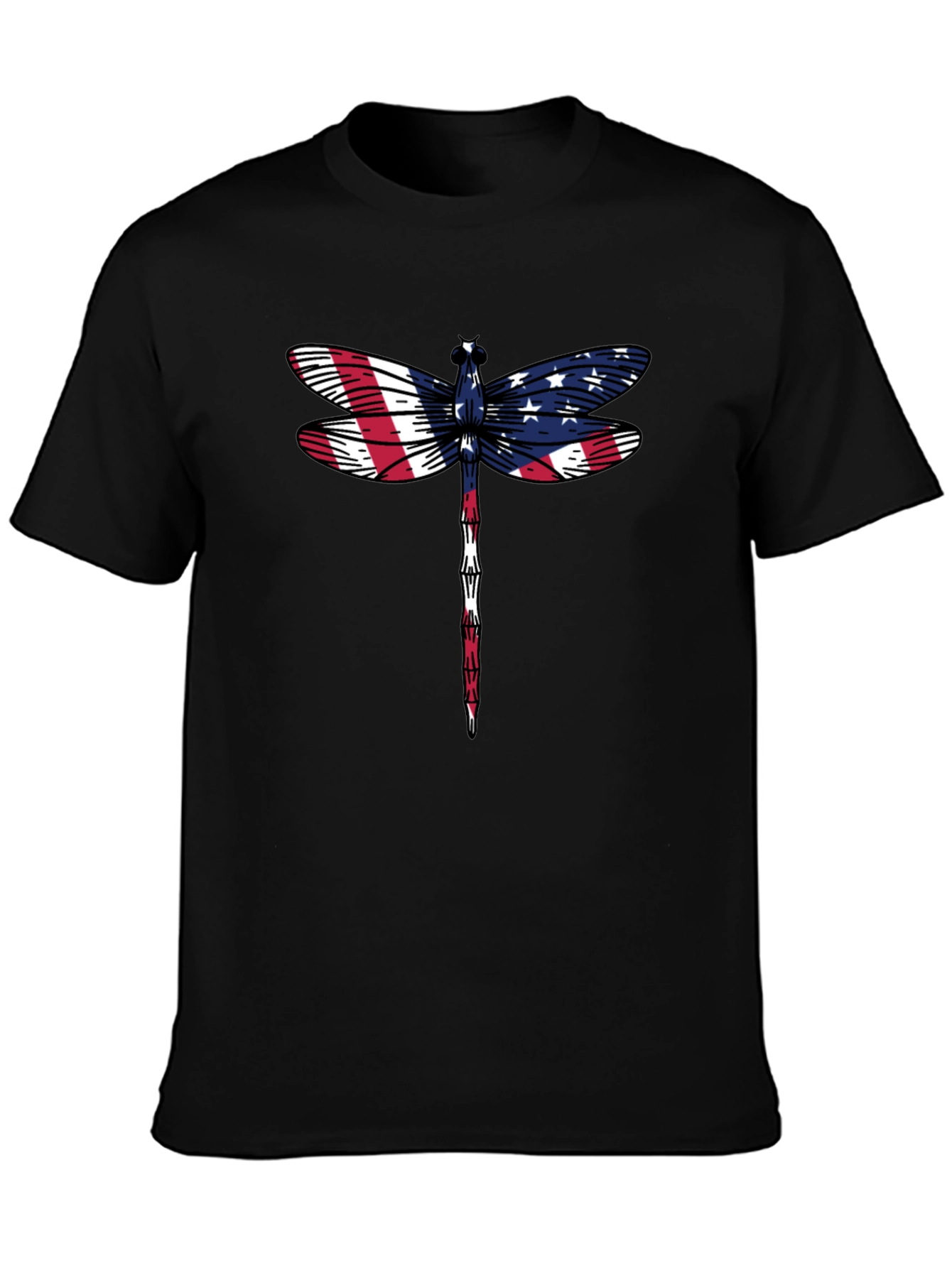 American Flag Dragonfly Graphic Tee