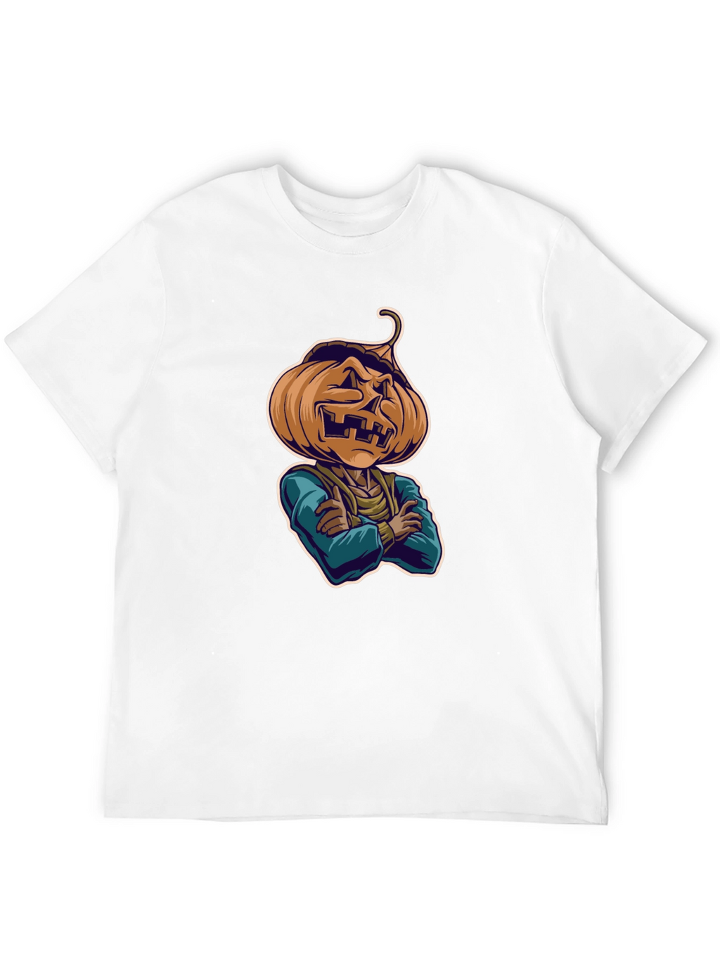 Spooky Pumpkin Head T-Shirt - Halloween Style