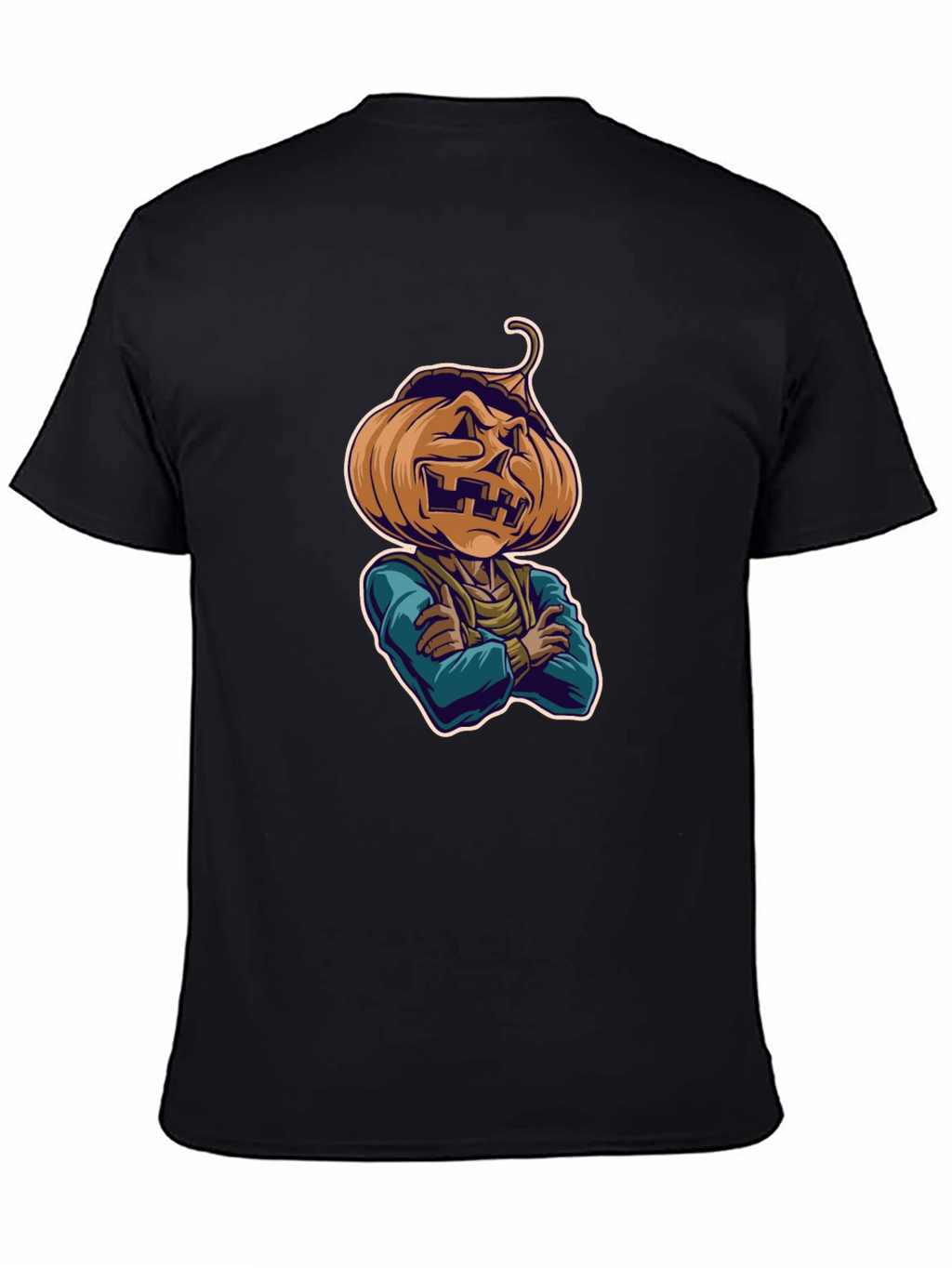 Spooky Pumpkin Head T-Shirt - Halloween Style