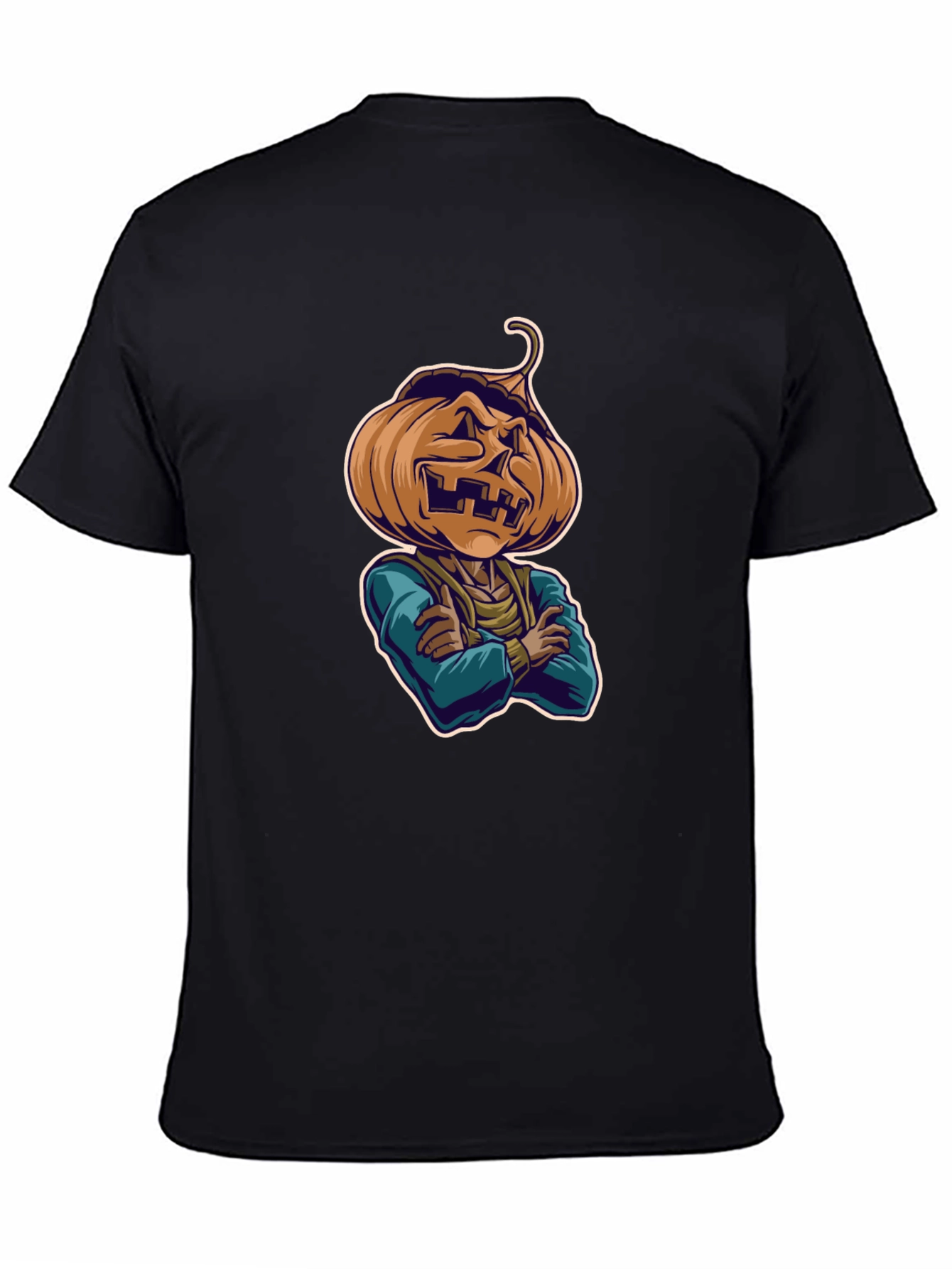 Spooky Pumpkin Head T-Shirt - Halloween Style
