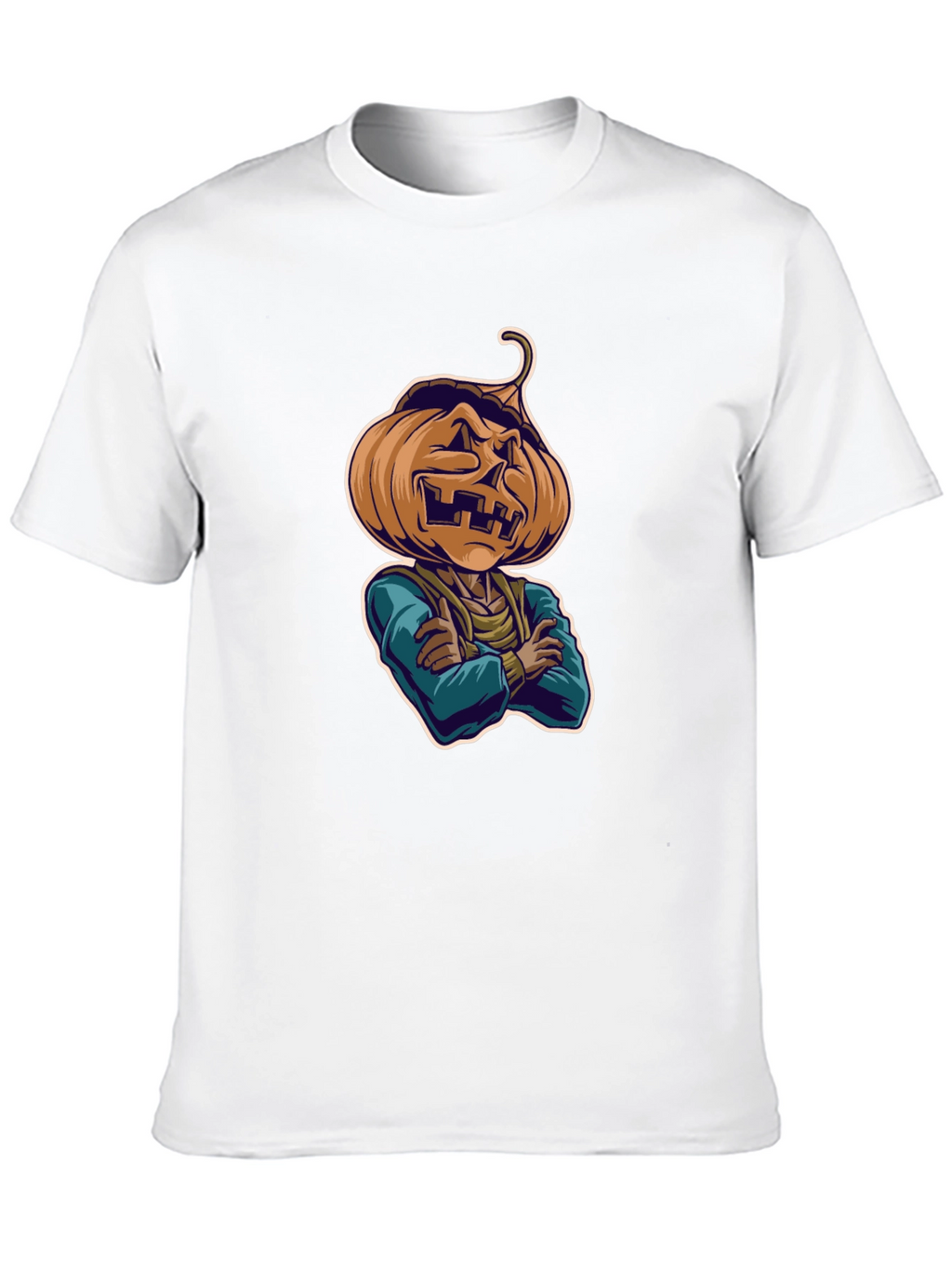 Spooky Pumpkin Head T-Shirt - Halloween Style