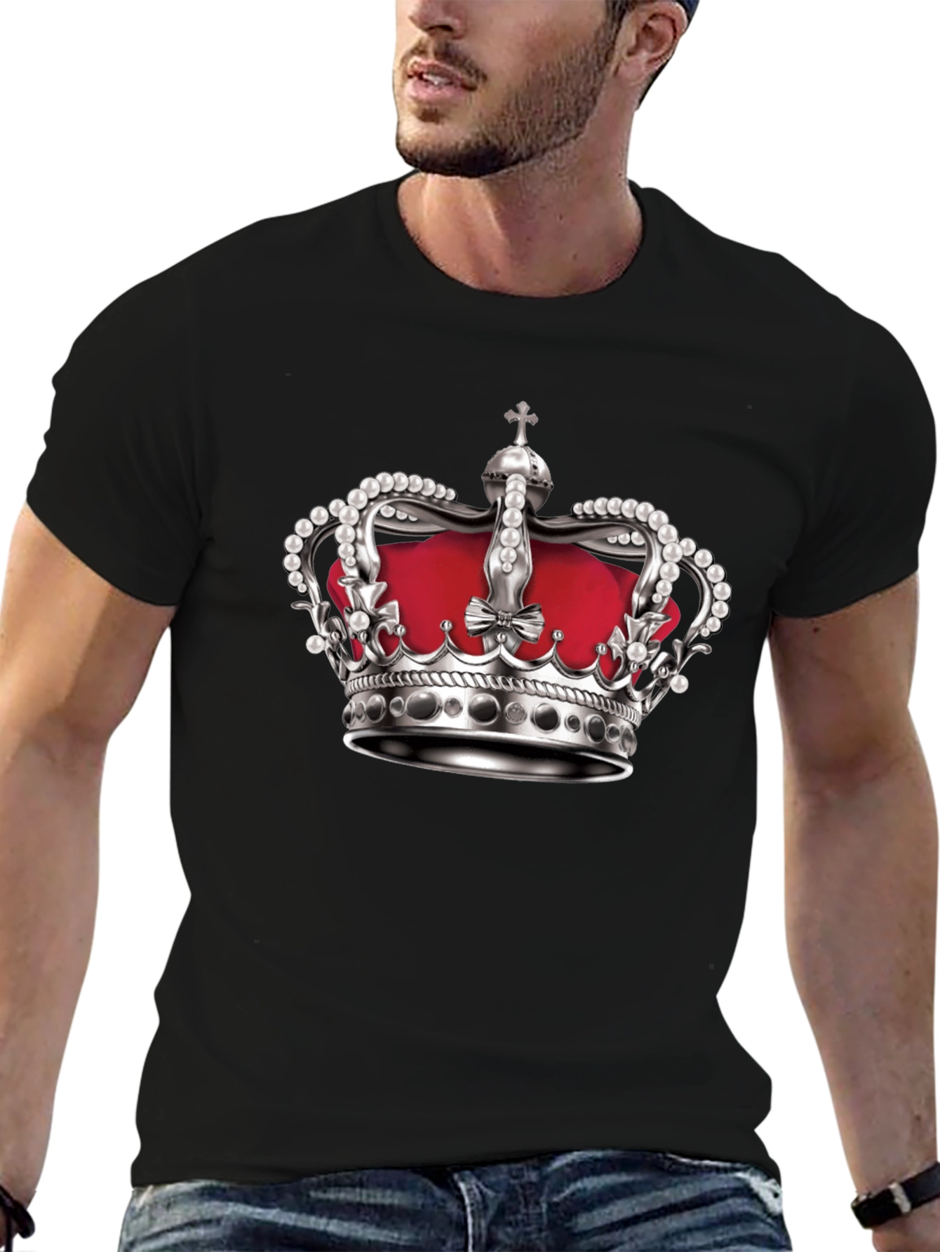 Crown Graphic Black T-Shirt