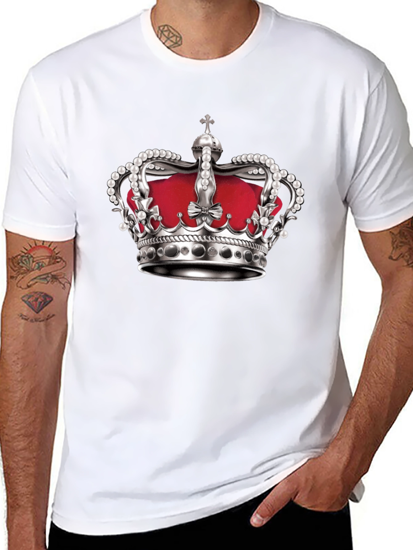 Crown Graphic Black T-Shirt