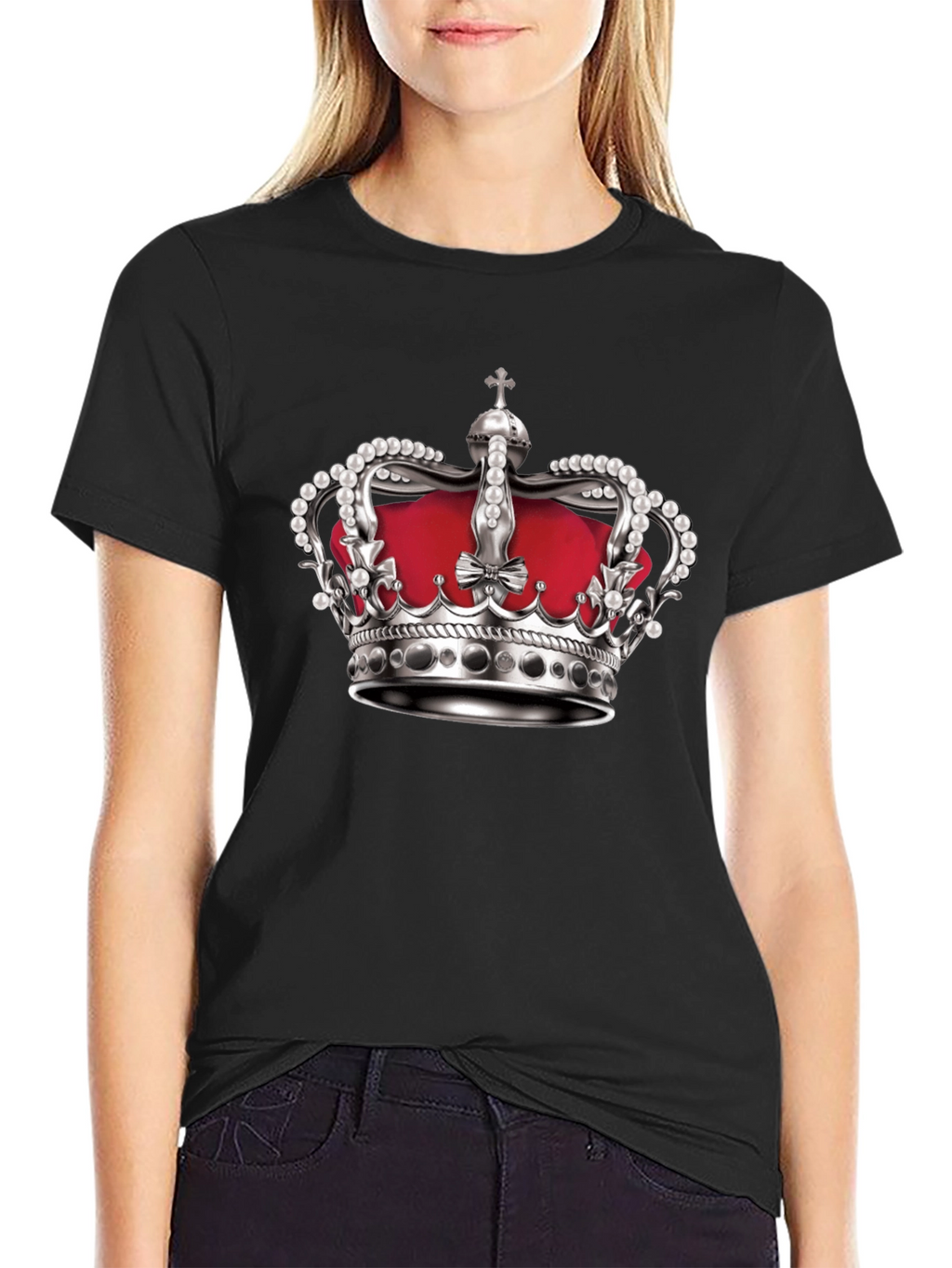 Crown Graphic Black T-Shirt