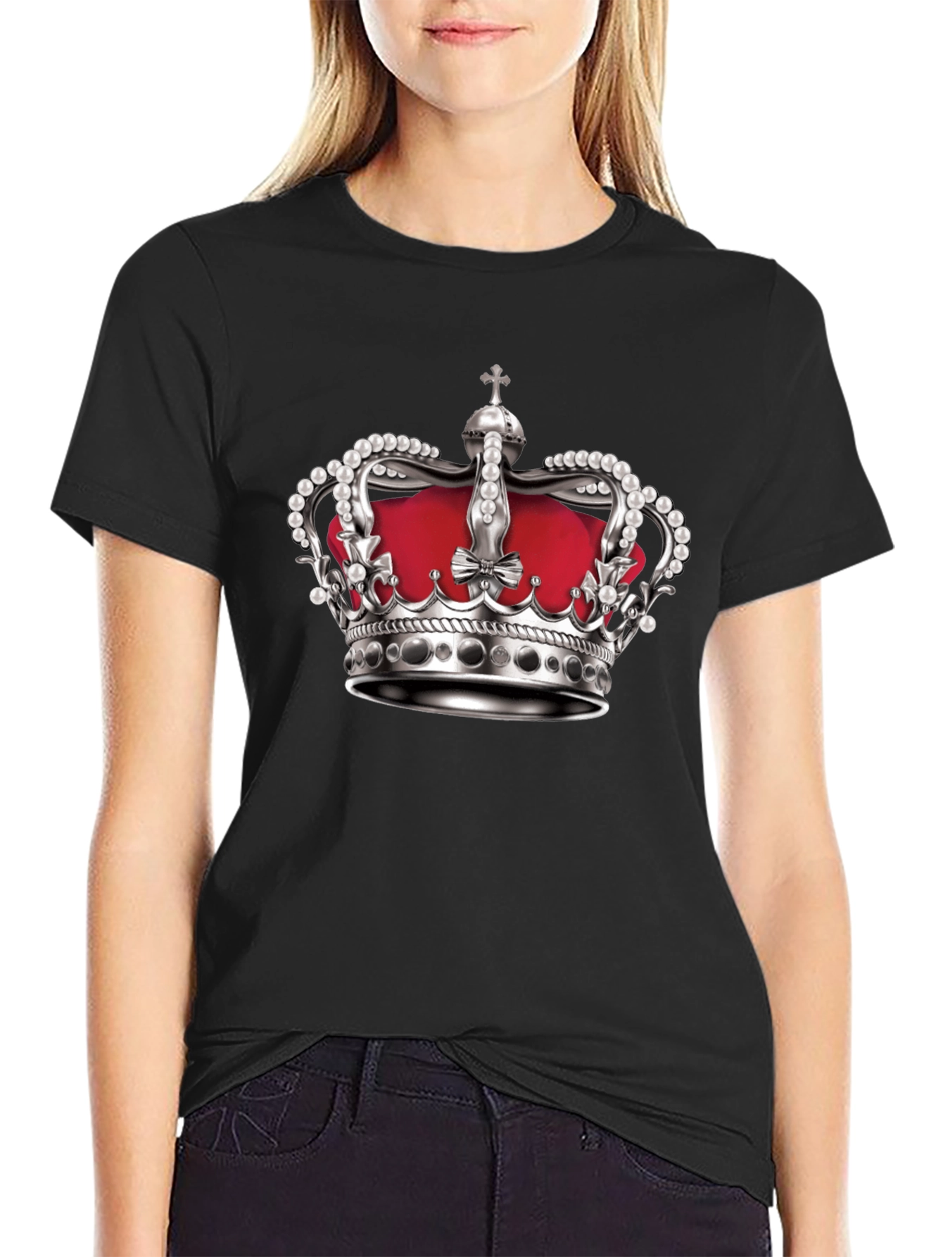Crown Graphic Black T-Shirt