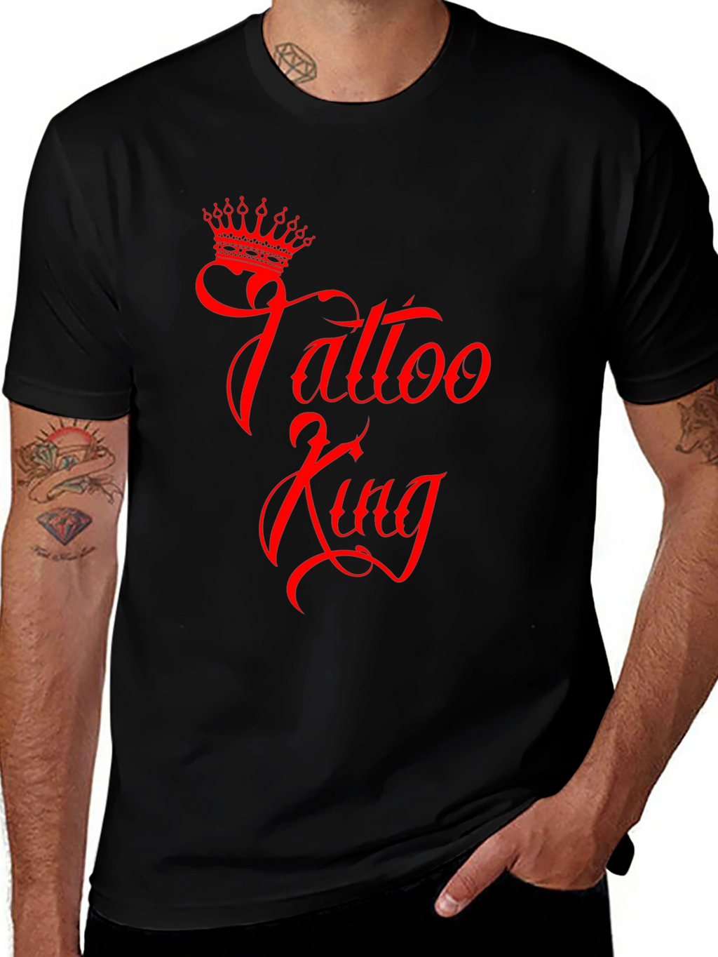 Tattoo King Graphic Tee - Black
