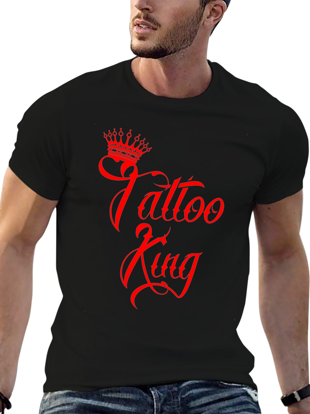 Tattoo King Graphic Tee - Black