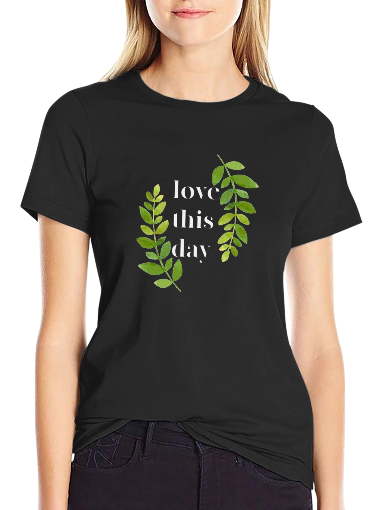 Love This Day Black Graphic Tee