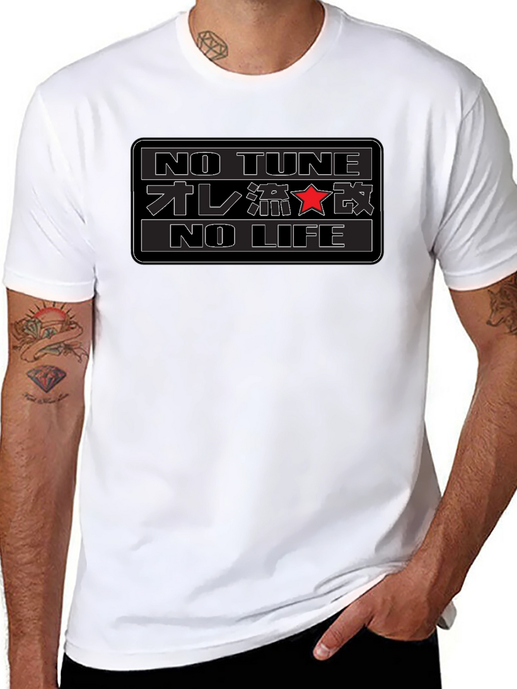 No Tune No Life T-Shirt Black