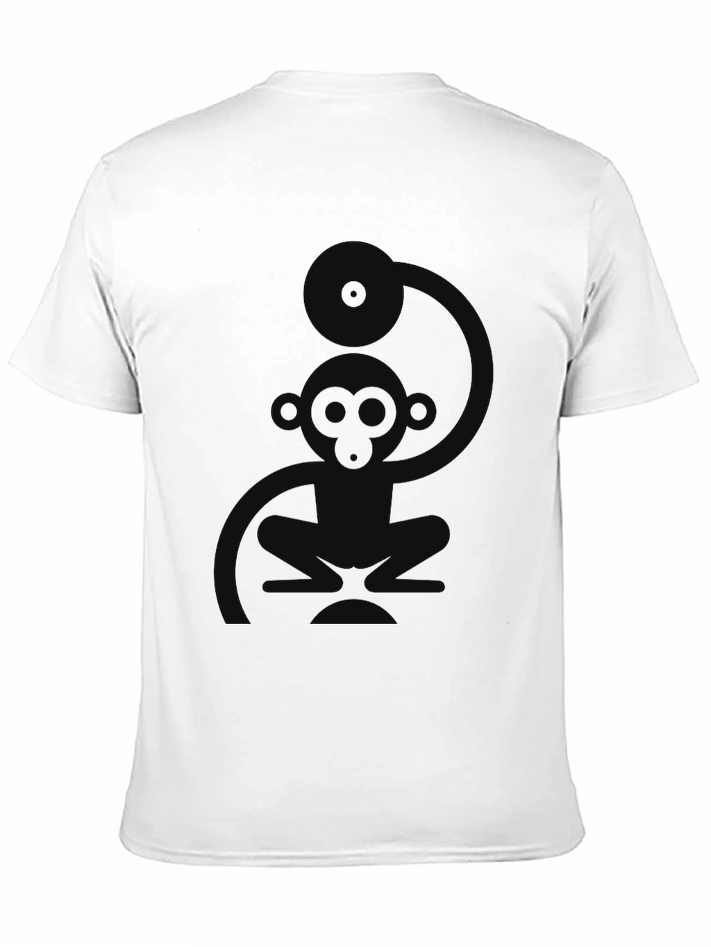 Cool Monkey DJ Black T-Shirt