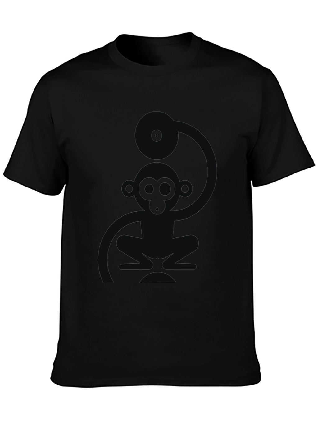 Cool Monkey DJ Black T-Shirt