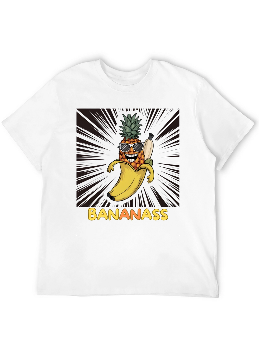 Banana Pineapple Graphic T-Shirt - Bananass Funny Tee