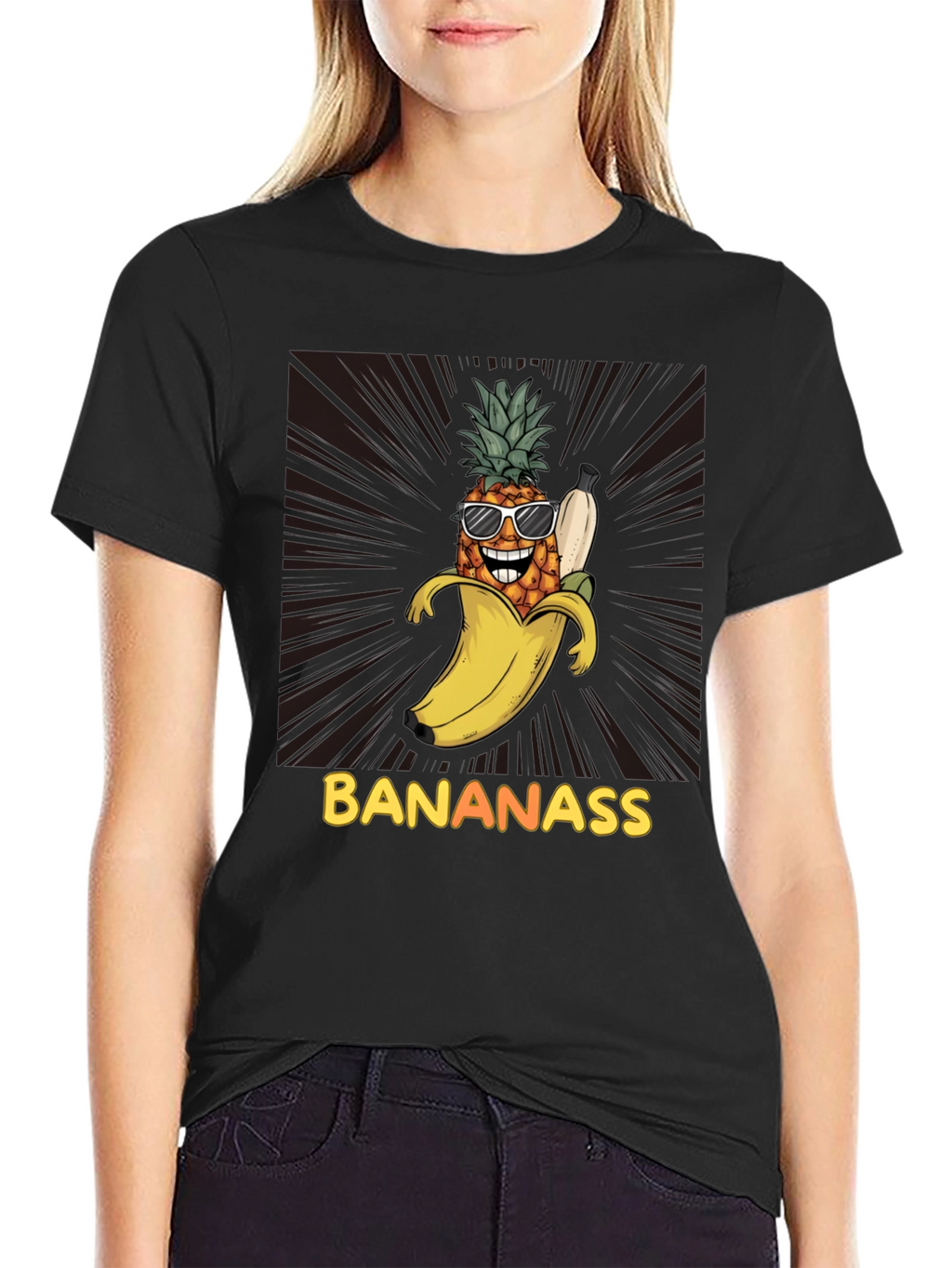 Banana Pineapple Graphic T-Shirt - Bananass Funny Tee