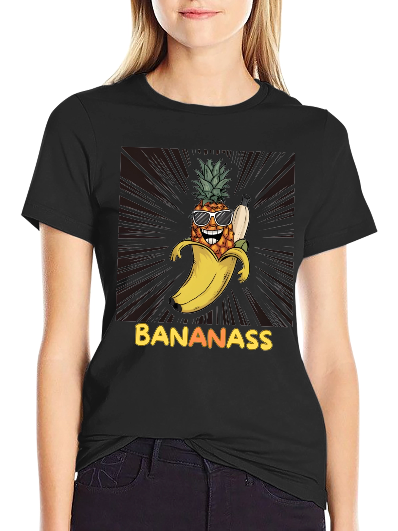 Banana Pineapple Graphic T-Shirt - Bananass Funny Tee