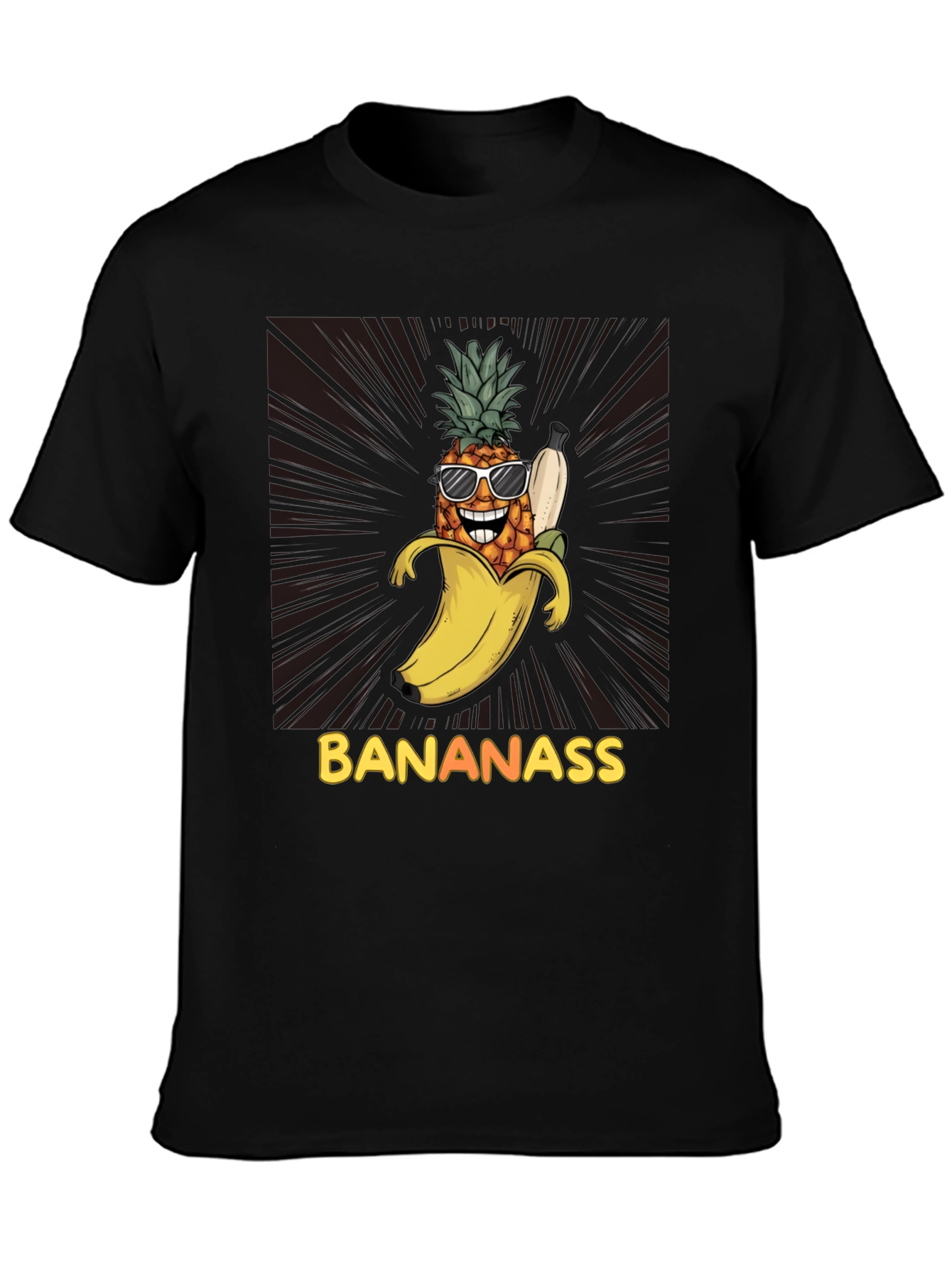Banana Pineapple Graphic T-Shirt - Bananass Funny Tee