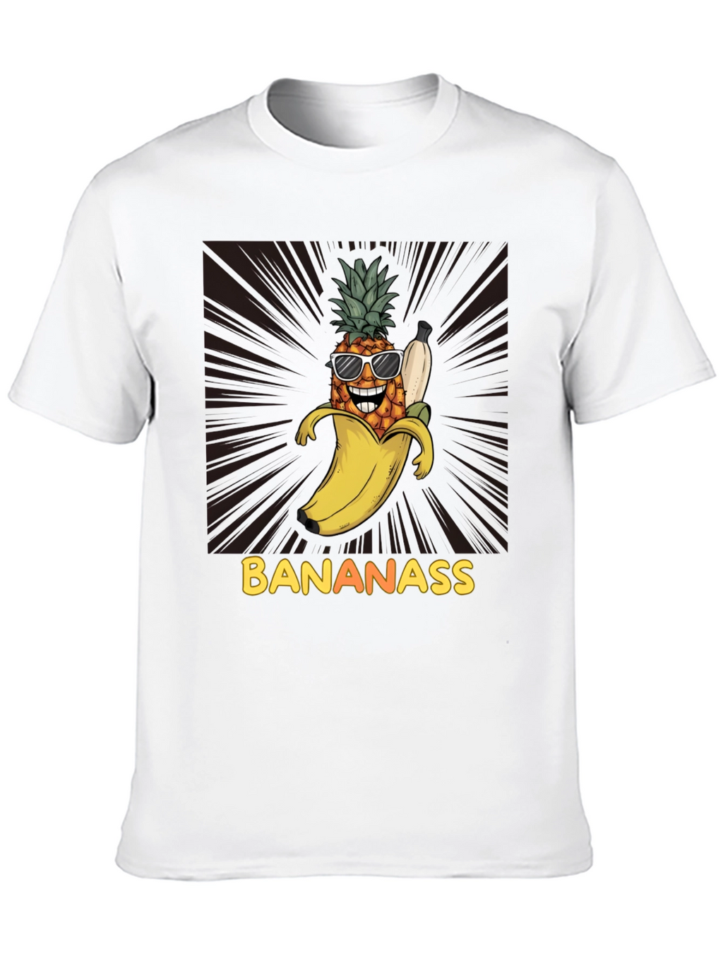 Banana Pineapple Graphic T-Shirt - Bananass Funny Tee